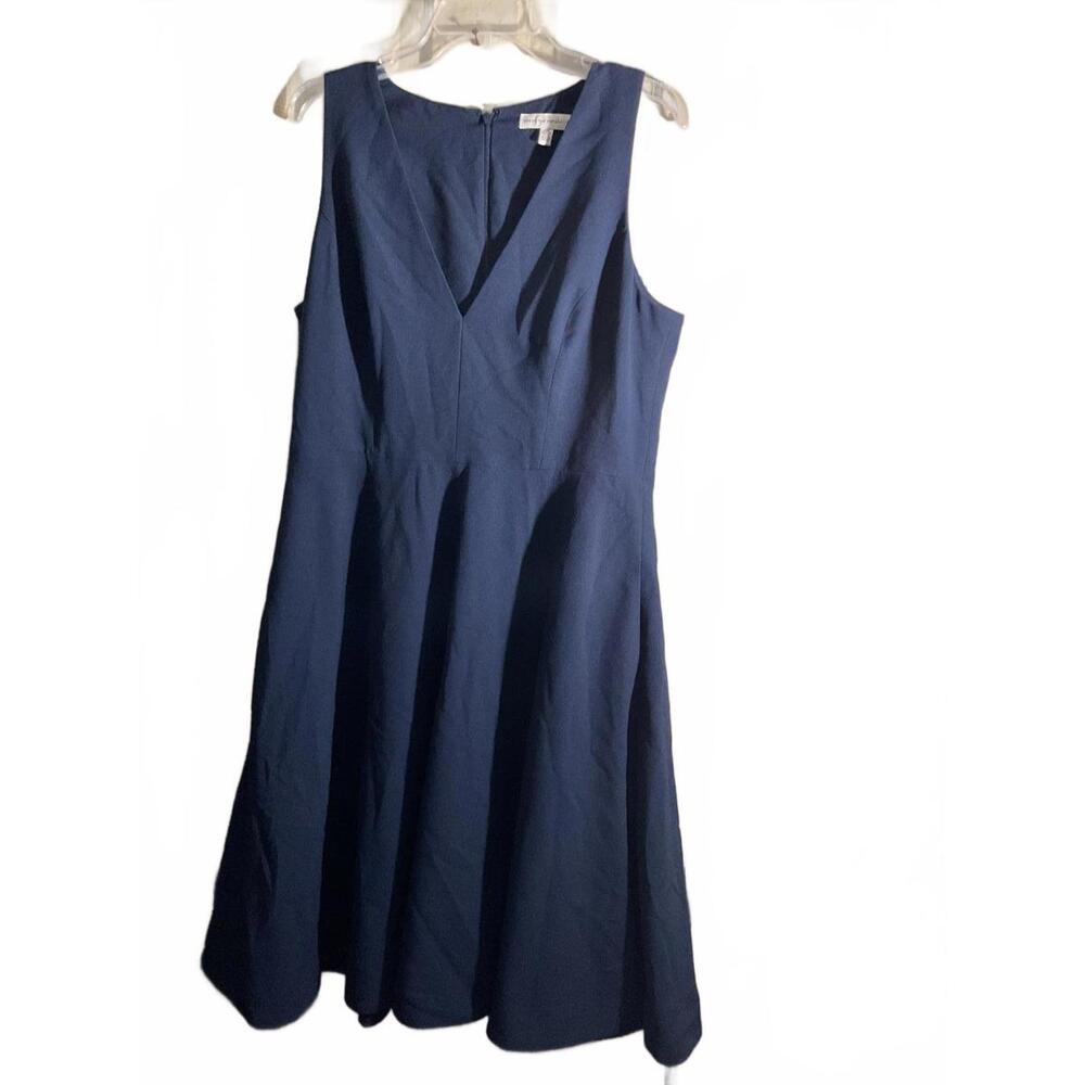 Dress the Population Catalina Fit and Flare Navy Blue A-Line Dress XXL - Picture 2 of 9